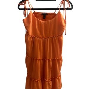 Forever 21 Orange Tiered Camisole